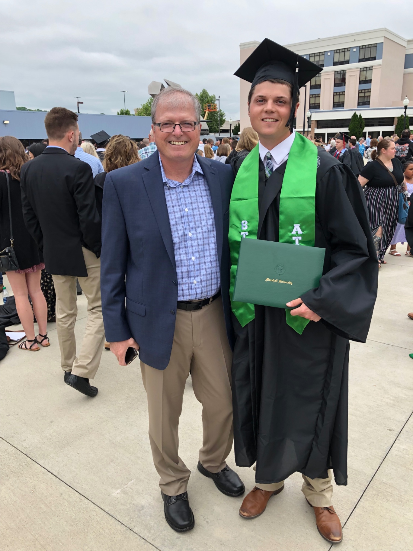 Ben Roeder at his Marshall University graduation